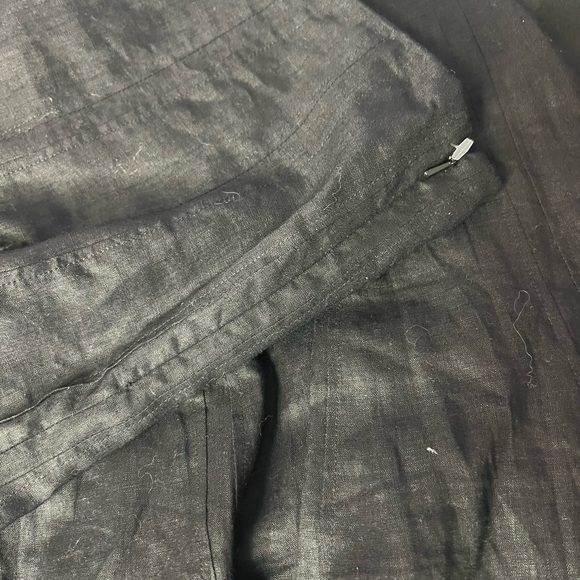 Ralph Lauren Black Linen Skirt - Picture 6 of 7